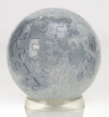 Yanoman Jigsaw 3D Spherical Clear MOON Includes Piece Request and Assembly Instructions 60-Piece Puzzle, Puzzle, (Approx. 7.6cm Diameter), 2003-511,