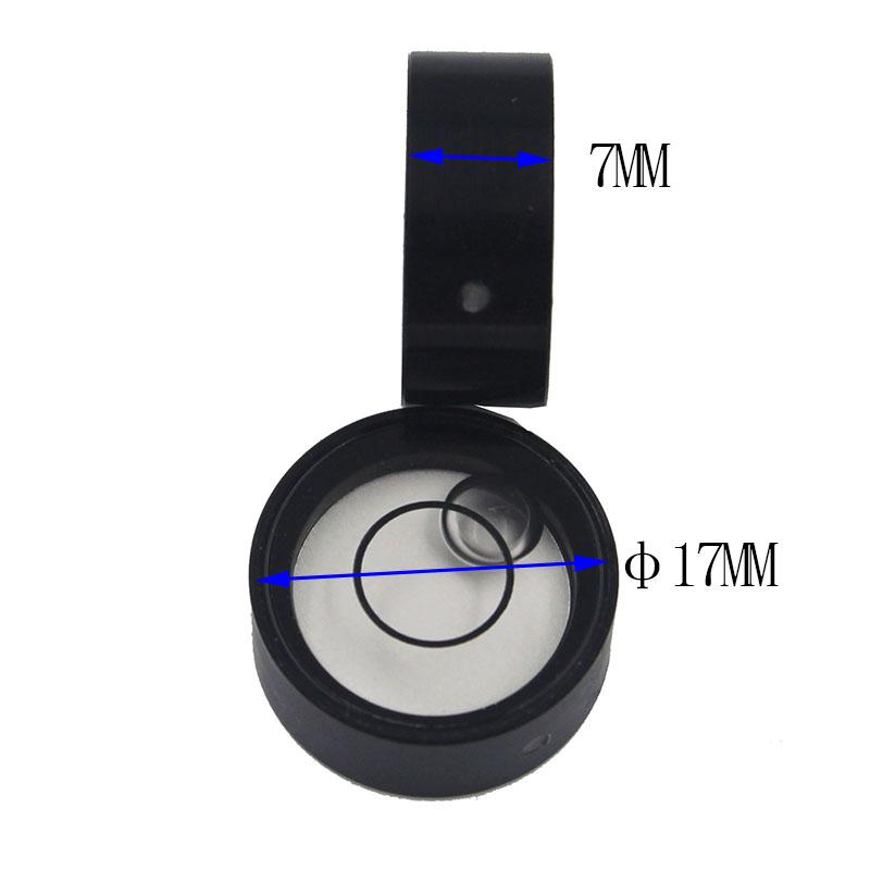 Nivel cu bulă rotund universal, cu bulă, orizontal, diametru 17, înălțime 7mm, 1 buc