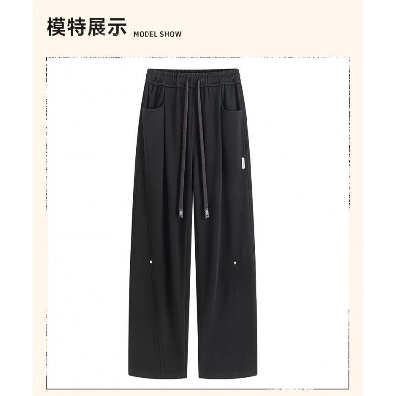 Mens Loose Straight Leg Sweatpants Fashion Embroidered Casual Sports Pants Size