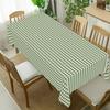 1pc Summer Retro Simple Green Check Pattern Rectangular Tableclothzyc