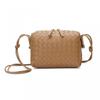 Handwoven Mini Square Crossbody Bag Women Soft PU Leather Shoulder With Zip Urban Chic Style