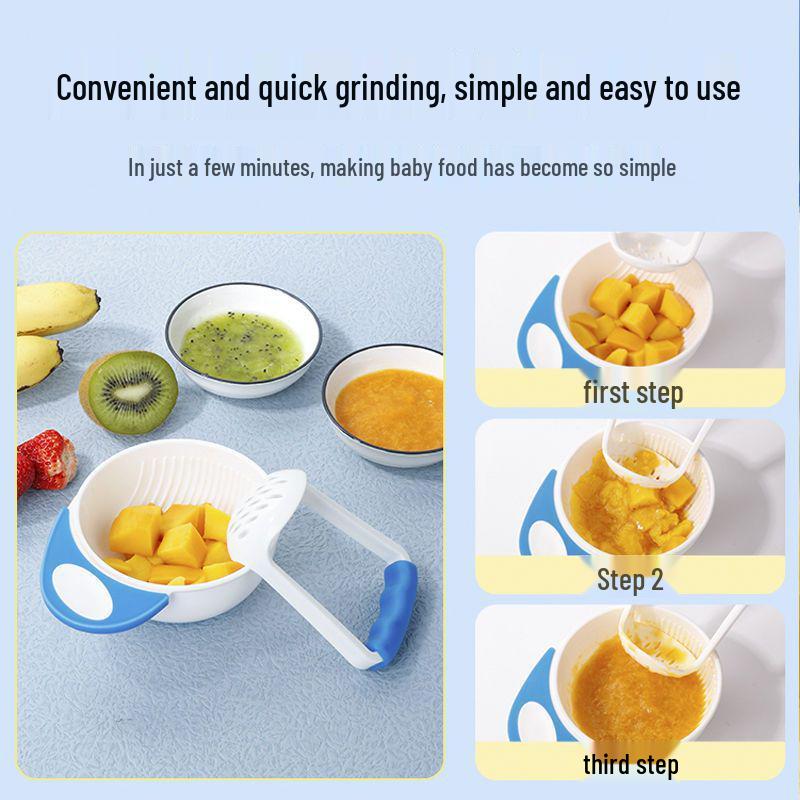 Manual Baby Food Grinder: Apple, Fruit, Vegetable Puree Maker