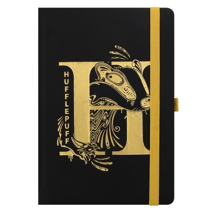 Carnet A5 - Harry Potter - Hufflepuff Foil Premium - Noir - Adulte - Mixte