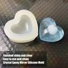 2 Pcs Wax Mould Heart Shaped Silicone Mould Three Dimensional Smooth Surface 3D Mould Full Shape Heart Mould Candle Making