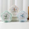 Creative new cute flower transparent alarm clock children student wake up alarm clock bedroom dormitory desktop study clock