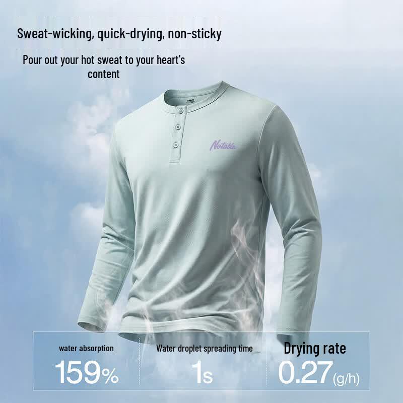 Baleno Erkek Henley Uzun Kollu Tişört
