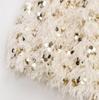 2024 Winter Women's European & American Style Sequin Round Neck Top