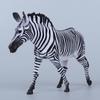 Wildlife Zebra Model: African Safari-Themed Plastic Toy for Kids