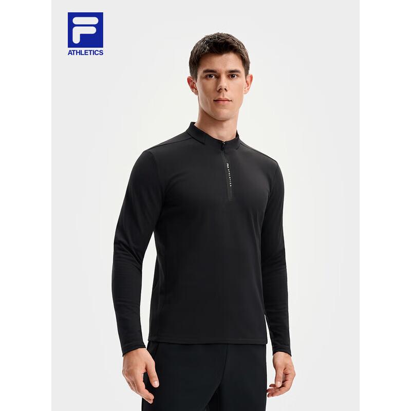 FILA Men s Fleece-Lined Half-Zip Long Sleeve T-Shirt M