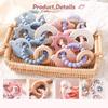 Infant Teething Relief Teether Silicone Soothing Bracelet Lovely Grasp Toy for Baby Over 3 Months Easy to Clean