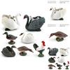 Animal Figurine With Realistic Plastic Ducks Rooster Swans For Educational Display And Collecting