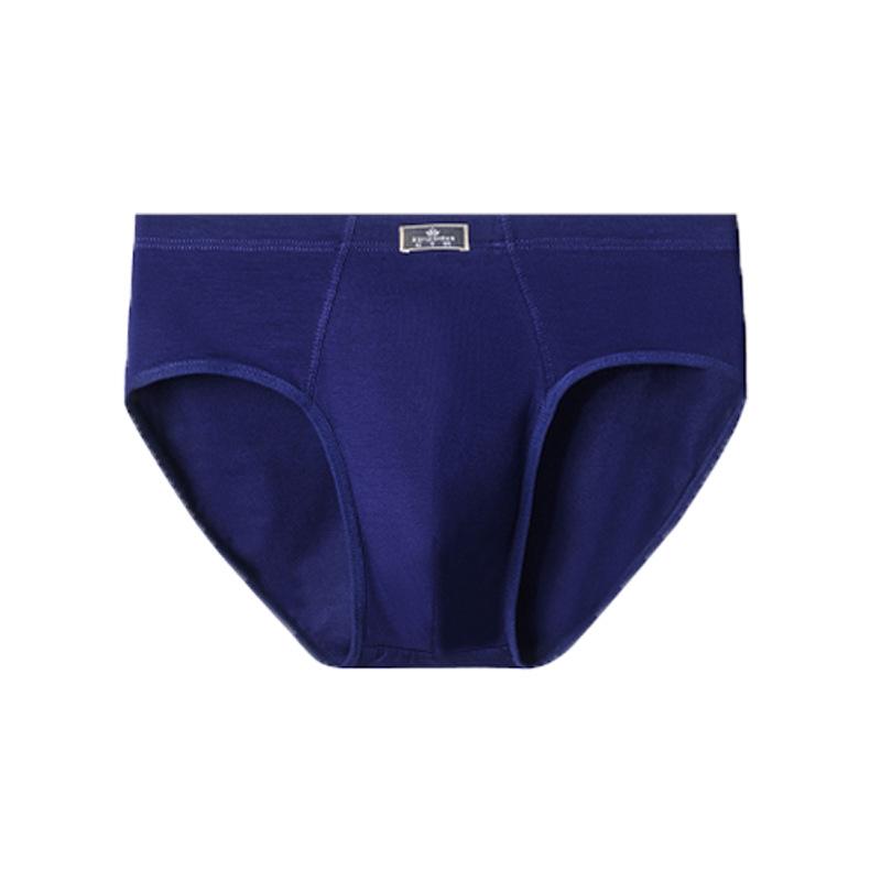 Men's Plus Size Breathable Mid-Waist Triangle Briefs for Bigger Individuals