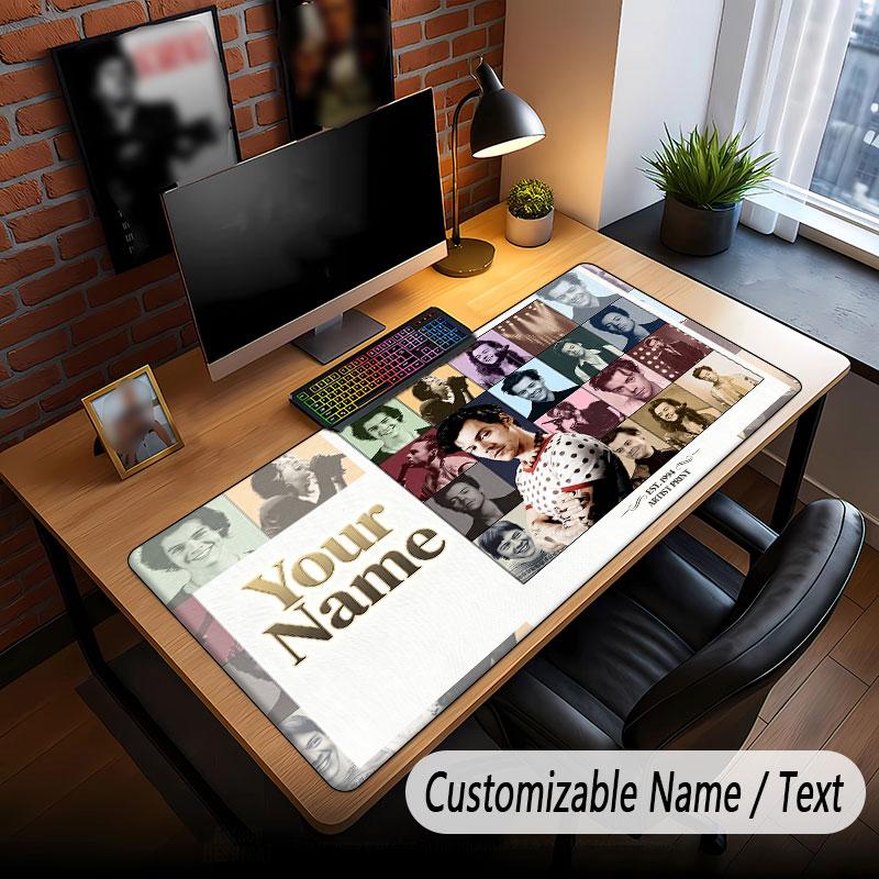 Custom Name Extended Mouse Pad,Harry Styles Gaming Desk Mat For Home Office Desktop Decor
