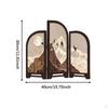 3 Panel Divider Table Screen for Feng Shui Decoration In Living Room