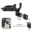 Electric Bicycle & Motorcycle Helmet Lock with Safety Buckle and Key Hook