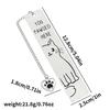 Stainless Steel Cats Bookmarks Chain Bookmarks Pendant Bookmarks Metal Bookmarks Page Divider for Teacher Book Lover