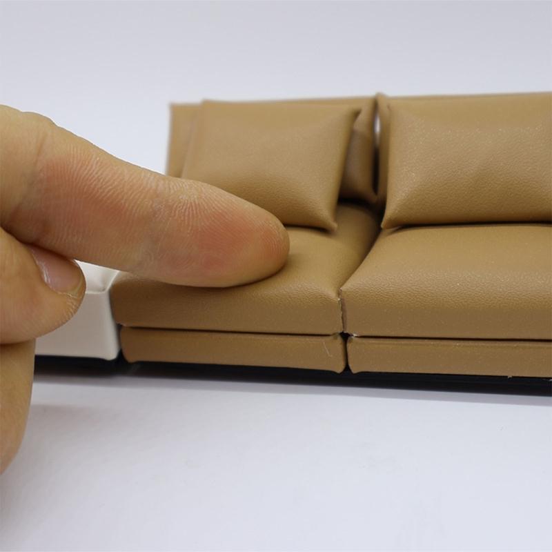 Realistische Puppenhäuser Wohnzimmermöbel Mini-Sofa für kreative Szenen und künstlerische Projekte