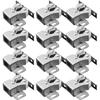 Angoily 12Pcs Cabinet Door Catch Stainless Steel Double Ball Roller Catch Latch Closet Ball Tension Latch Metal Door Accessories Replacement for Home