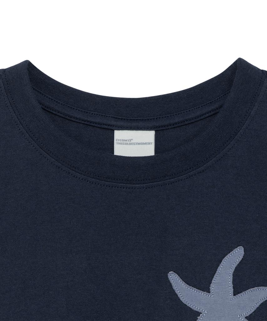 THE COLDEST MOMENT (W) Tcm Vintage Starfish Crop T (Navy)