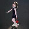 Girls' Summer Style Polo Collar Vest & Skirt Two-Piece Set - Trendy Korean-Inspired Outfit
