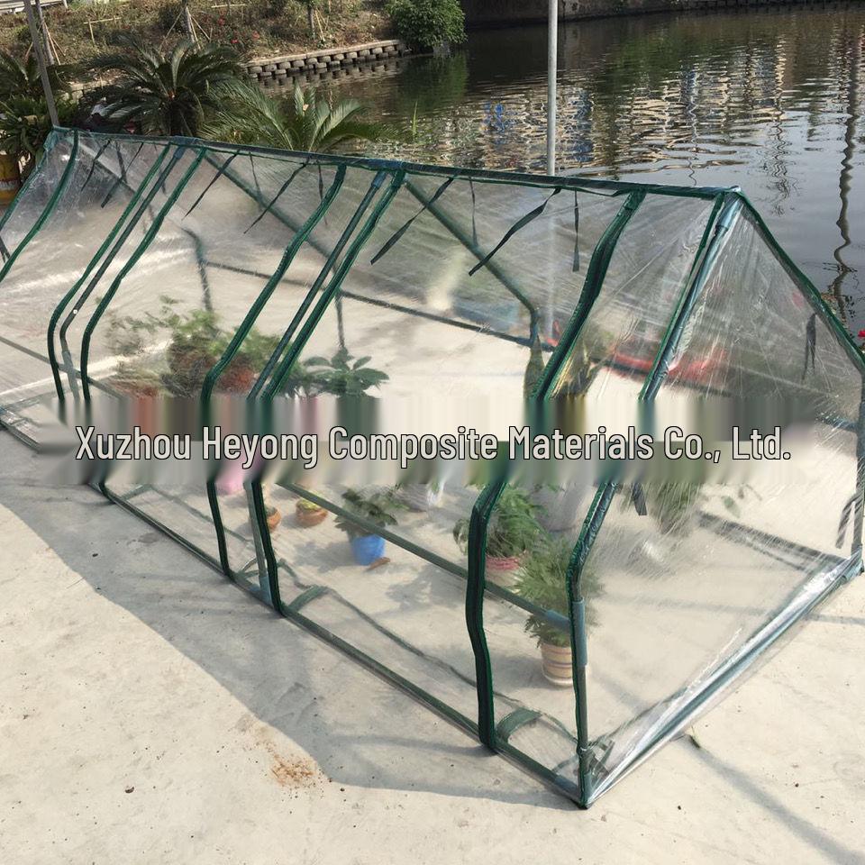 Complete Greenhouse Cover Set: Green Mesh & Transparent PVC Covers for Garden Accessories