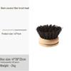 Eco-Friendly Natural Sisal Pot Brush with Soft Coconut & Horsehair Bristles - Replaceable Head for Non-Stick Pans