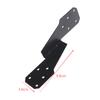 2/5Pcs Carbon Steel Strong Heavy Duty Windproof Buckle Structural Parts Hurricane Tie Bracket Hardware For Trusses/Rafters Ties