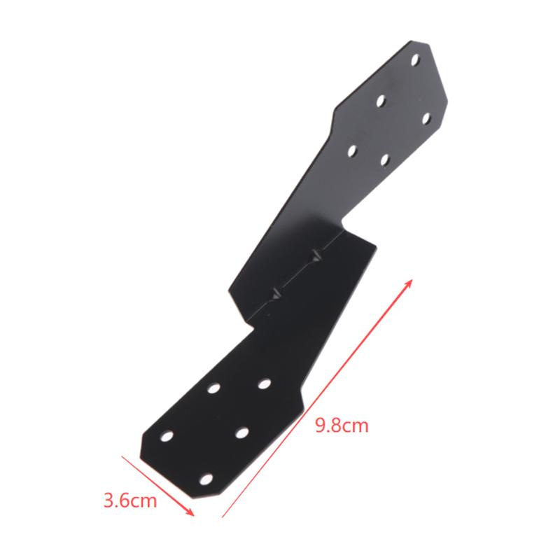 2/5Pcs Carbon Steel Strong Heavy Duty Windproof Buckle Structural Parts Hurricane Tie Bracket Hardware For Trusses/Rafters Ties