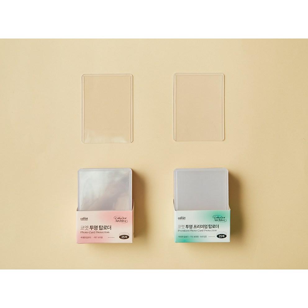 Toploader Großpackung 25 Stück mit Comet Transparenter Premium-Schutzfolie