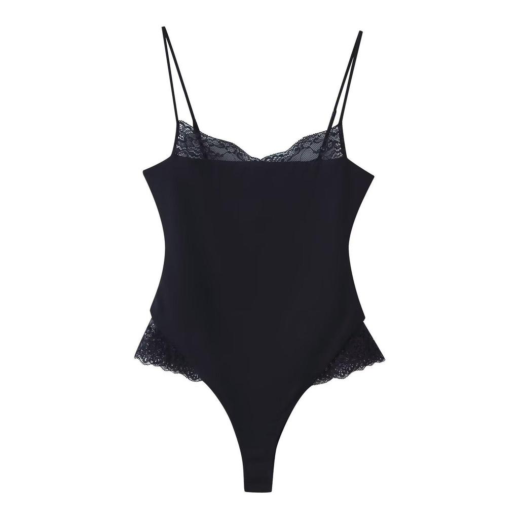 Nylon Lace Bodysuit for Women - European & American Style