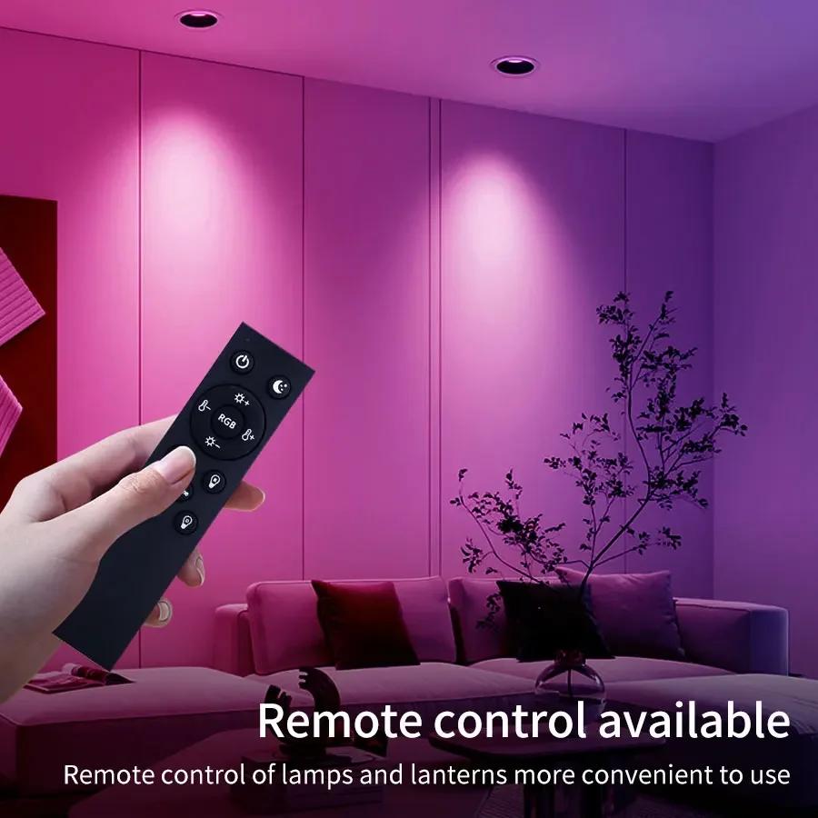 AC220V 10W Bluetooth Tuya Smart LED Downlight 2.4GHz Remote Control Smart Life APP Operated Living Room Bedroom Ceiling Light