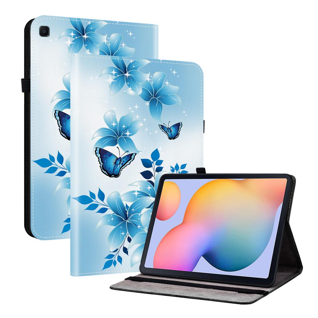 PU Leather Tablet Case for Samsung Galaxy Tab S6 Lite (2024)-11 Styles! Durable,with 2 Stand Slots,Pencil Holder & Card Slots,Flexible TPU Back Cover