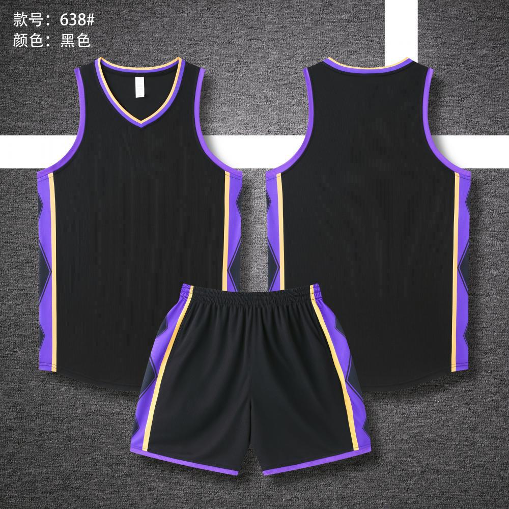 New American basketball jersey suit Professional youth basketball jersey Team jersey Quick-drying game training jersey Sportswear 3xs