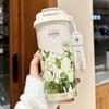 Lily of the Valley Coffee Cup High Value Girls 316 Stainless Steel Thermos Cup Portable Car Gift Cup