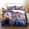 New Game Genshin Impact Scaramouche Bedding Set Printed Bed Set With Pillowcase Duvet Cover Soft Queen King Size Bedclothes Home