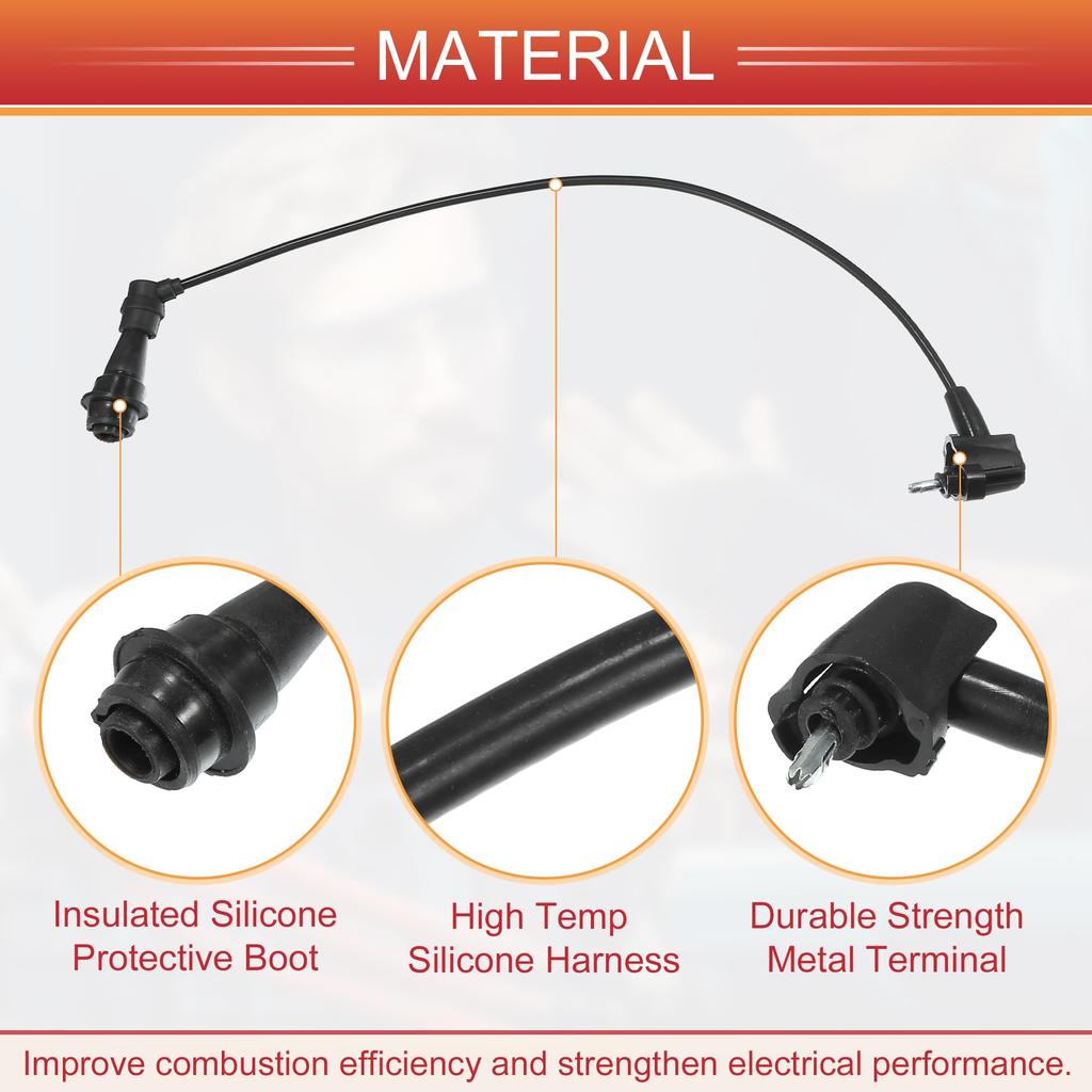 ACROPIX Cablagem de Bobina de Ignição de Vela de Ignição de Carro 5mm Compatível com Lexus