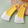 Cleaning Silicone Spatula Kitchen Scraper Soft Blade Scraper Brush Dirty Pot Dishes Rubber Cleaning Spatula Pot Cleaning Tool