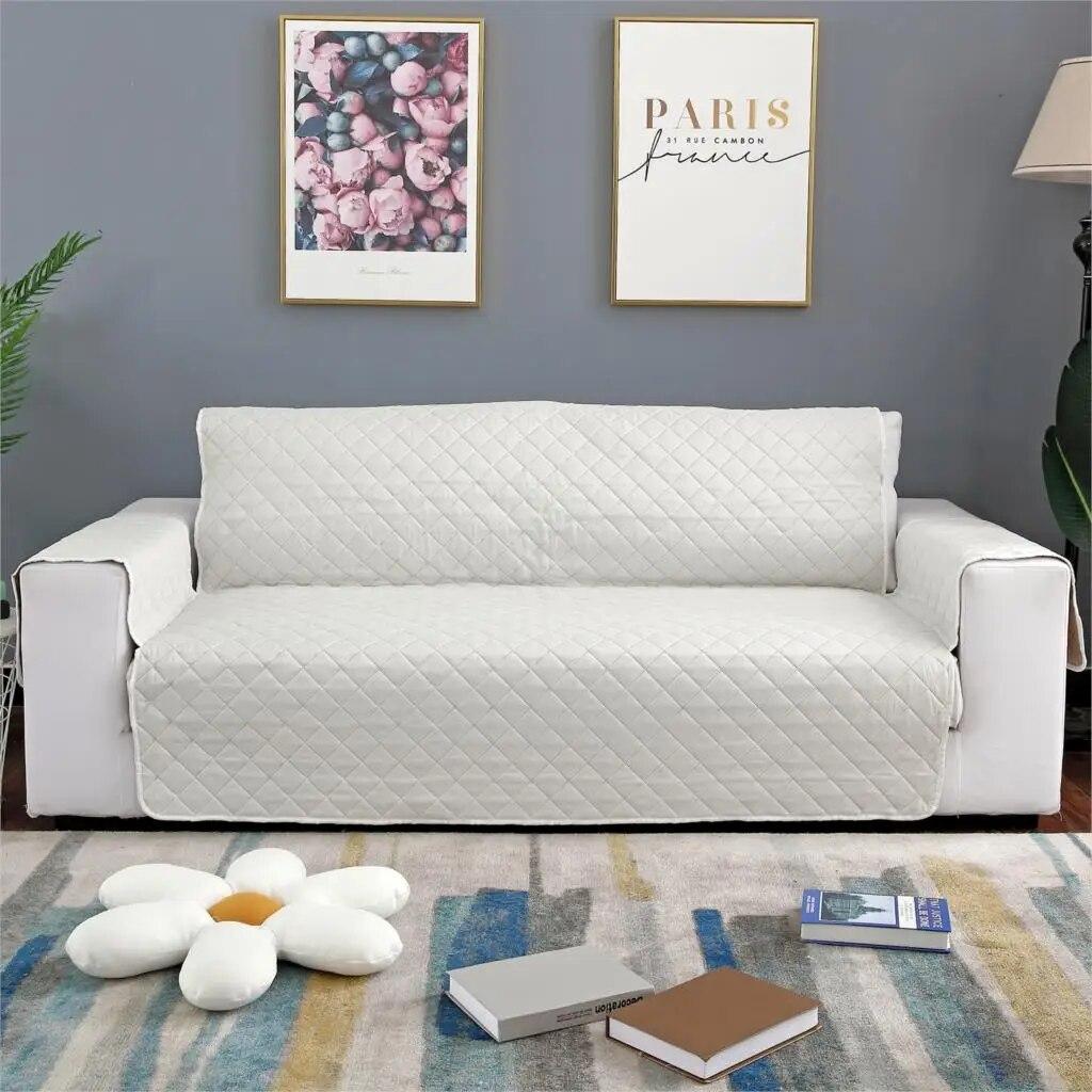 1/2/3/4 Seat Sofa Couch Cover Chair Throw Pet Dog Kids Mat Furniture Protector Reversible Removable Armrest Slipcovers