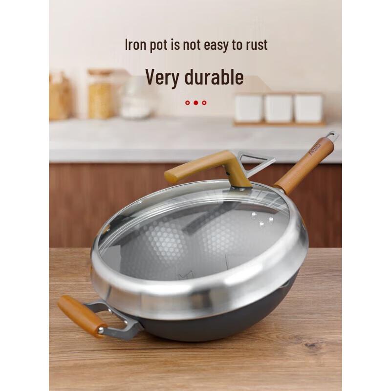 ASD 32cm Nitrogen Iron Wok