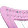15-string Lyre Harp Solid Wood Portable Adjustable Classical Small Harp Beginners Musical Instrument Gifts