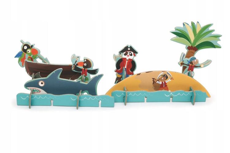 2D and 3D Pirate Puzzle Games for Kids.