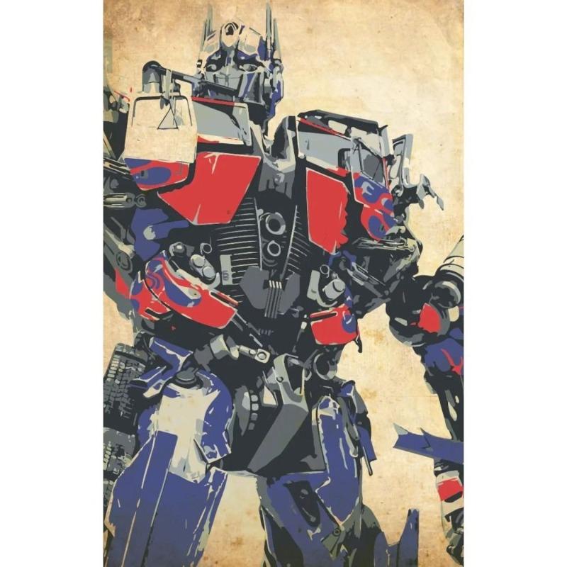 Transformers Bumblebee Optimus Prime Decorative Metal Plate Gift for Boys Wall Decor