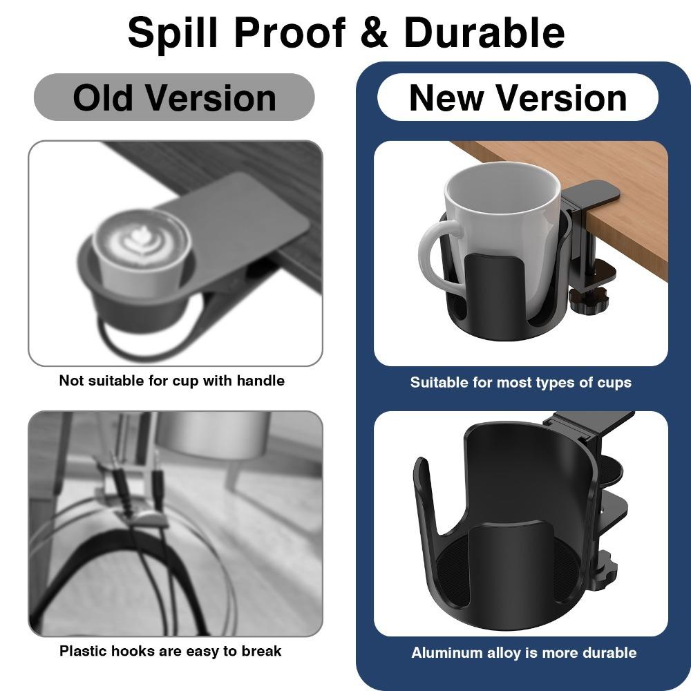 1PC Universal Adjustable Cup Holder Arm Clamp Stand for Desk Coffee Mug Water Bottle Drink Container Organizer Mug Holder