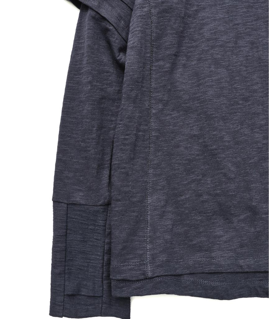 999Hyumeoniti Double Layered Long Sleeve Tee (Dark Navy)