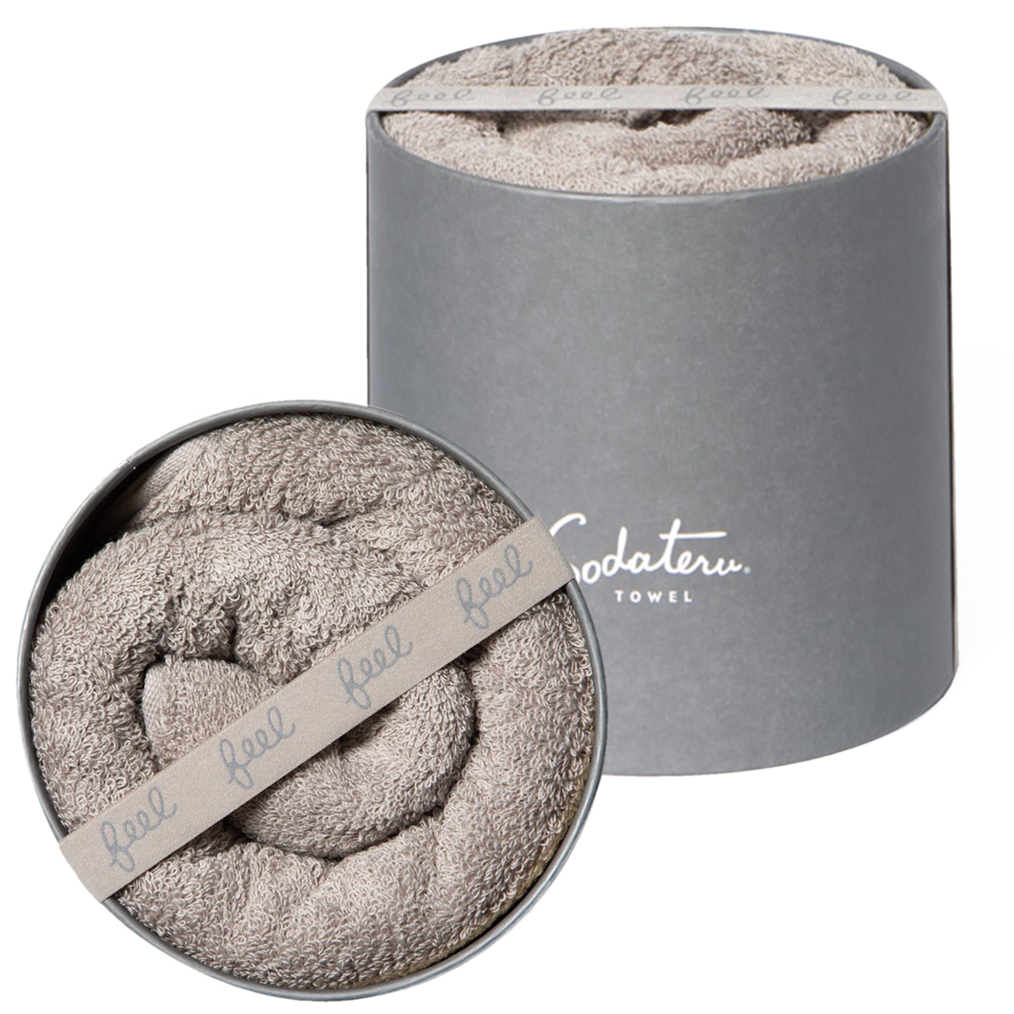 

Feel Sodateru Towel Bath Moon Greige 60 x 120 Boxed Towel, (Brown), cm, 100% Cotton, (SD-FEEL-BGG)