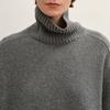 LESS Women's High-Neck Cashmere Blend Pullover Sweater