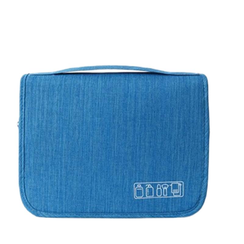 1pc Foldable Toiletry Bag Organizer Hanging Storage Bathroom Makeup Case Cosmetic Bag Travel For Travel Business