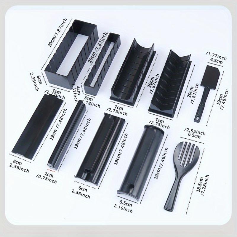 

10pcs Plastic Heart-shaped/ Circular Complete Set of Sushi Mold Tools Household Simple Sushi Making Tools DIY Rice circular Mold
