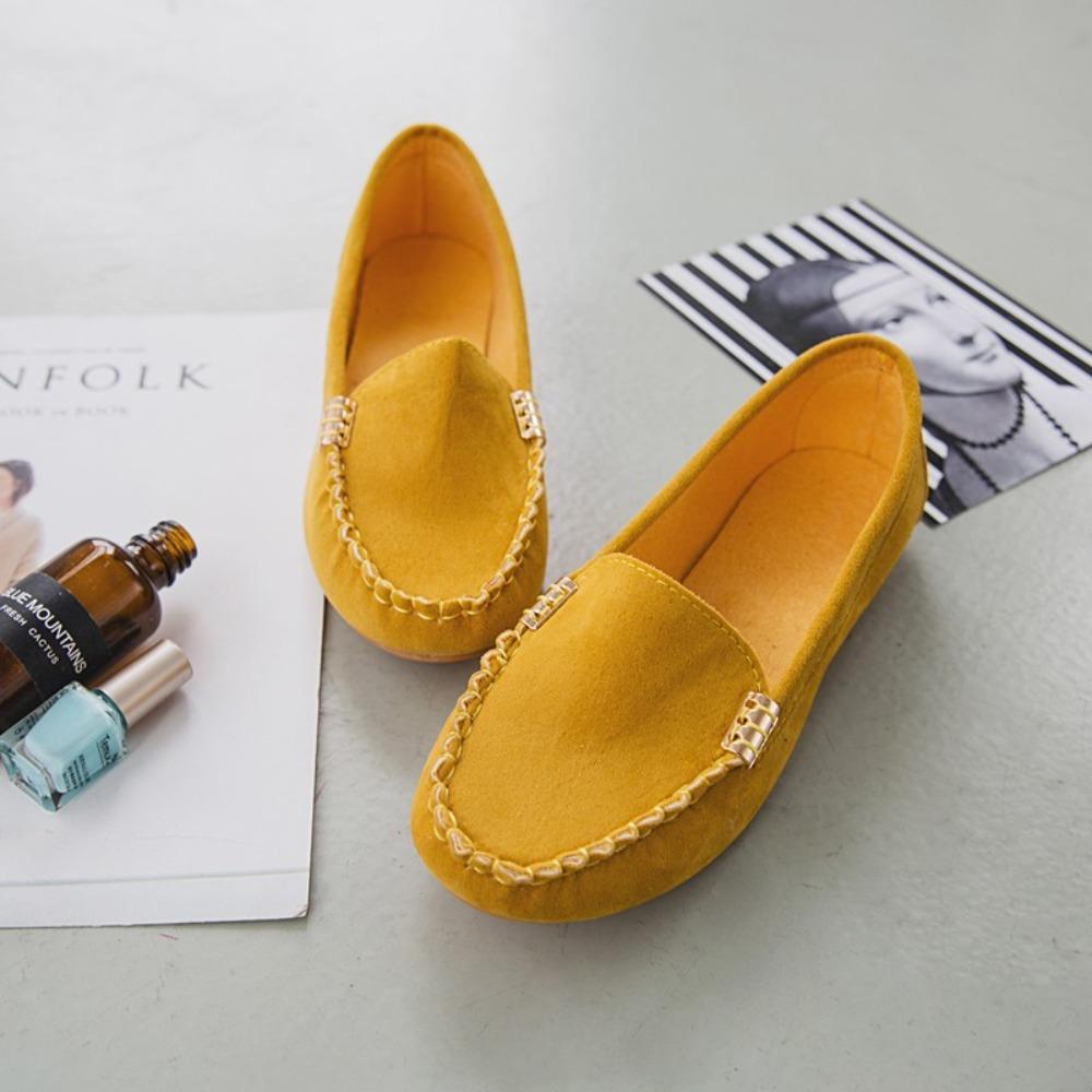 new Women Shoes Spring Autumn Women Casual Flat Shoes Slips Round Toe Denim Flat Loafer Plus Size Jeans Shoes Soft