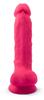 Silexd - Realistic Dildo with Veins, Glans and Testicles, Pink 17.5cm